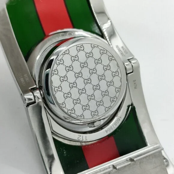 Gucci 112 23mm Unisex Black/Reds Watch - Picture 8 of 14